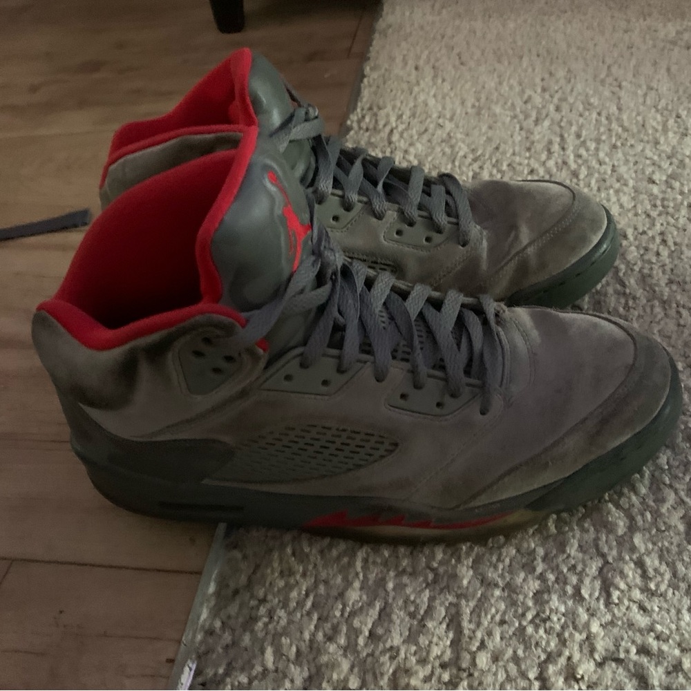 Jordan 5 green and red